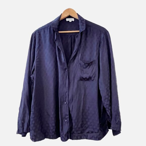 Haven Well Within Navy Blue Pajama Set XXL Polka Dot Lounge Sleep - Picture 3 of 8